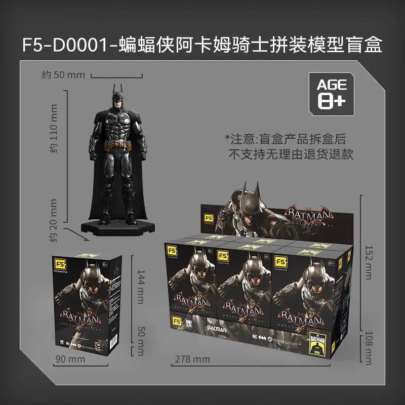 Batman Figure F5 Roundd Culture Batman Series Model Doll Arkham Knight Deathstroke Red Hood Desktop Model Toy Doll Festival Gift