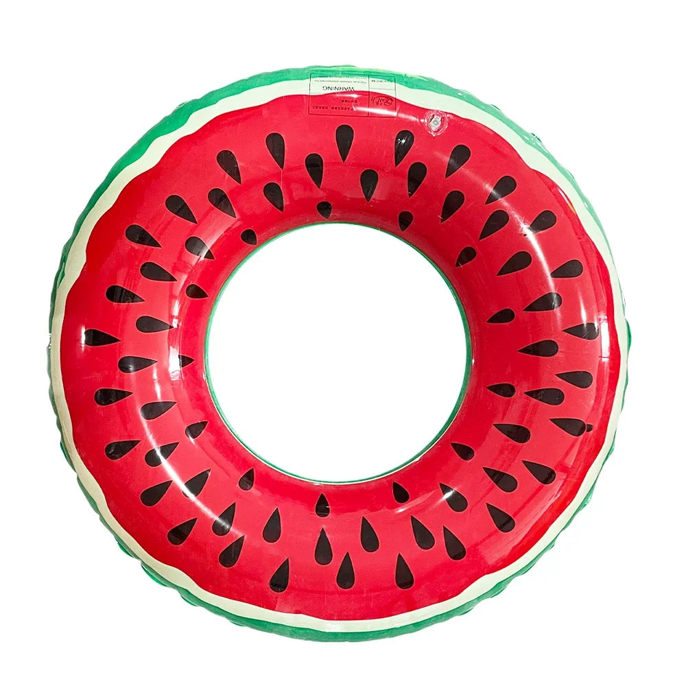 1pc Watermelon Swimming Ring PVC Inflatable Swim Circle For Outdoor Sport Beach Pool Party  Floating Ring