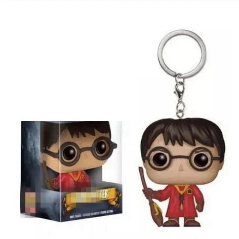Funko POP Keychain Hermione Series Ginny Ron Hedwig Snape Fawkes Dementor Luna Pocket Pop Key Ring Chain Toy