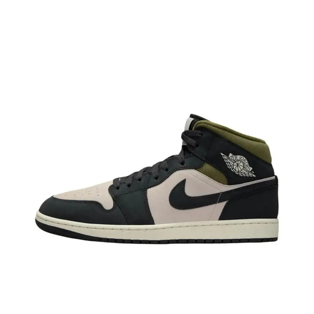 Nike Air Jordan 1 Mid Basketball Shoe Unisex - Classic Iconic Basketball Sneaker Comfortable and Versatile DQ8426-105