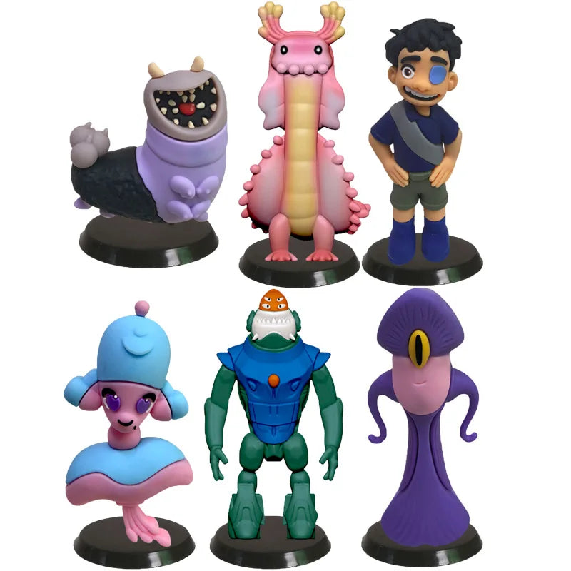 6pcs Elio Solís Action Figures Disney Kawaii Ornament Car Model Doll Kids Cosplay Classic Toys Home Decor Children Birthday Gift