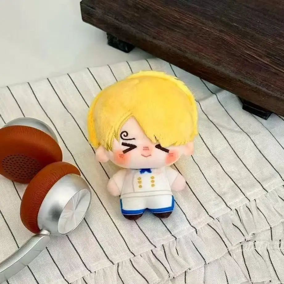 10cm Anime One Piece Luffy Roronoa Zoro Sanji Nami Ace Nico Robin Sabo Law Soft Pendant Doll Toy Fans Collection Gifts