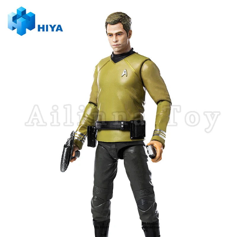 HIYA 1/18 4inch Action Figure Exquisite Mini Series STAR TREK 2009 Kirk Anime For Gift