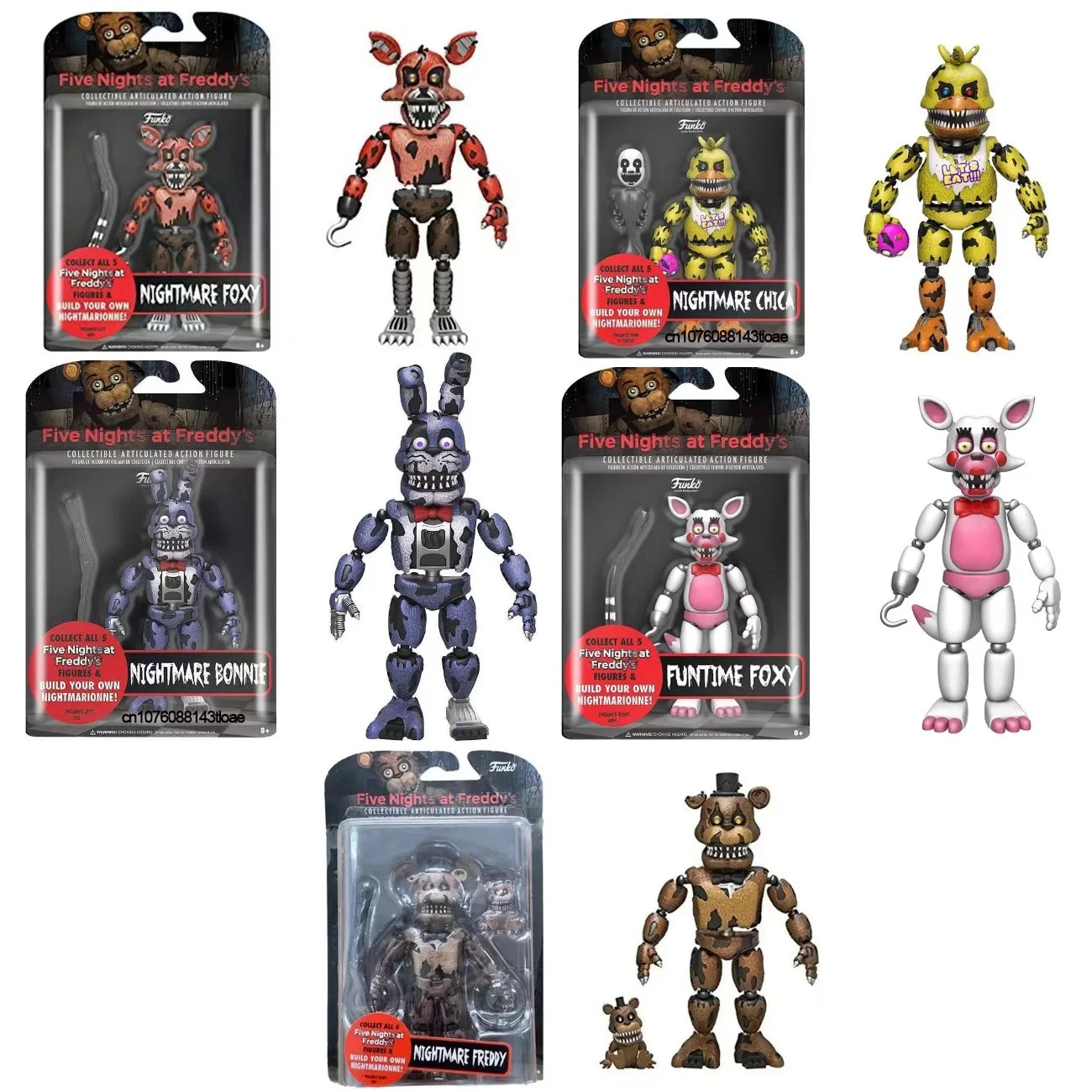 Fnaf Bear Midnight Harem Five Nights Joint Movable Detachable Game Action Figure At Five Nights Security Breach Model Kids Toy