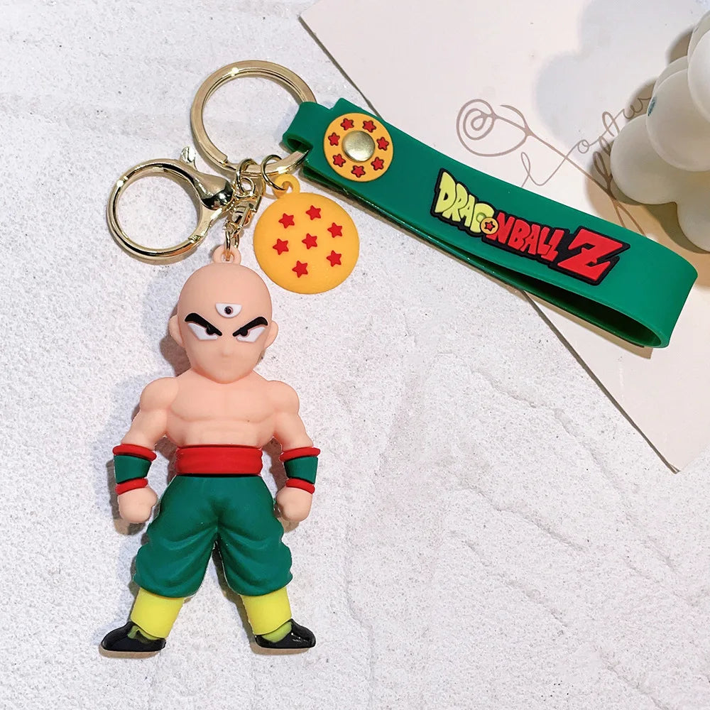 Dragon Ball Keychain Z Son Goku Vegeta Piccolo for Backpack Keyring Dragon Ball Cosplay Action Figures for Fans