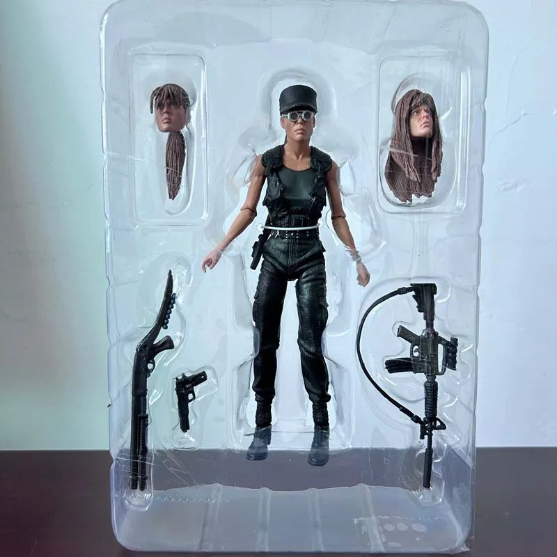 NECA Figure Terminator 2 Judgment Day T800 Sarah Connor T-800 Arnold Schwarzenegger Commando Action Figure Model Collectible Toy