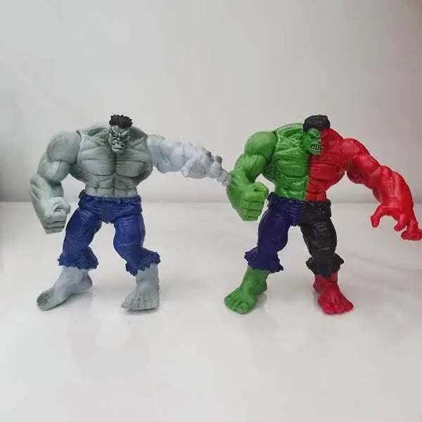 Avengers Hulk Variant Action Figures 4 Pack Green Red Gray Compound Collectible Model Dolls Superhero Statues Boys Birthday Gift