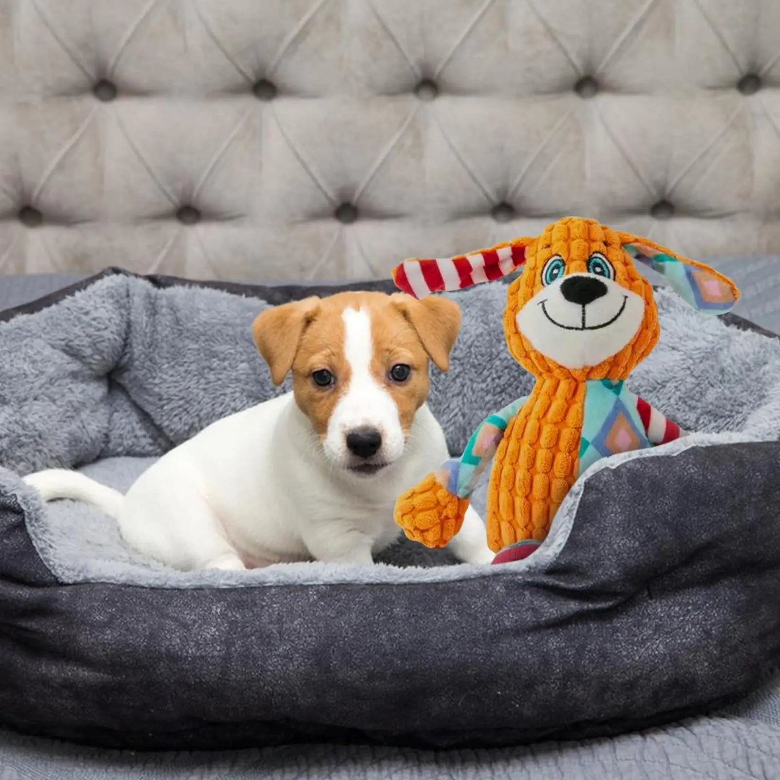 Dog Toys Plush Squeaky Stuffed Animal Puppy Toys Small Dog Toys Stuffed Dog Play Toys Interactive Puppy Toys for Small Medium