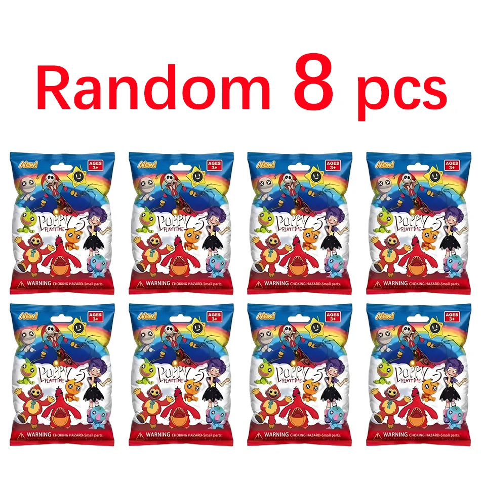 2-24pcs Bobi Game 5 Series Blind Box Toy Horror Smile Animal Handmade PVC Model Ornament Birthday Gift Peripheral Blind Box