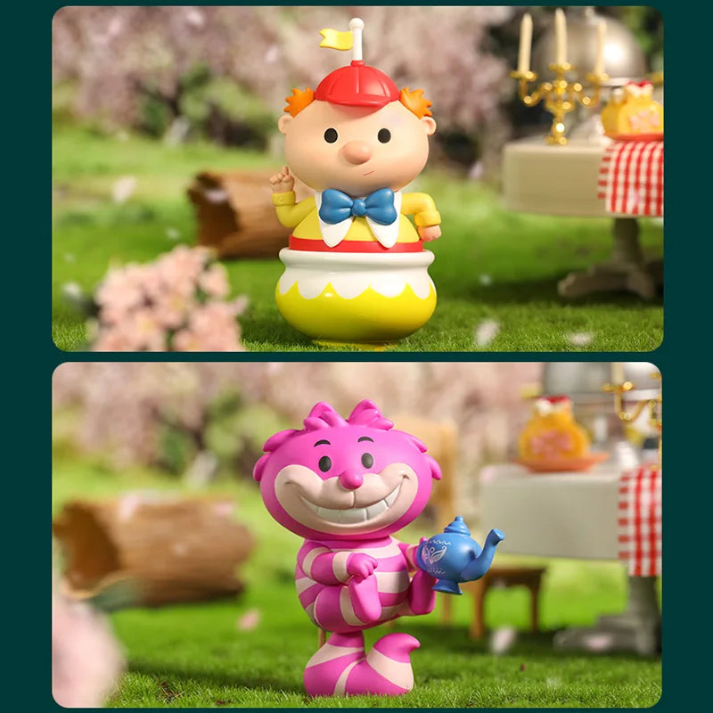 Disney Alice in Wonderland Mad Hatter Cheshire Cat Queen of Heart Tweedle Dee March Hare White Rabbit Action Figure Toys