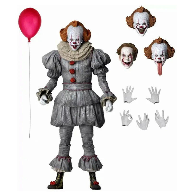 Neca Pennywise Joker Figure Stephen King'S It Pennywise Joker Clown Model Halloween Horror Toy Christmas Collect Hobbies Gifts
