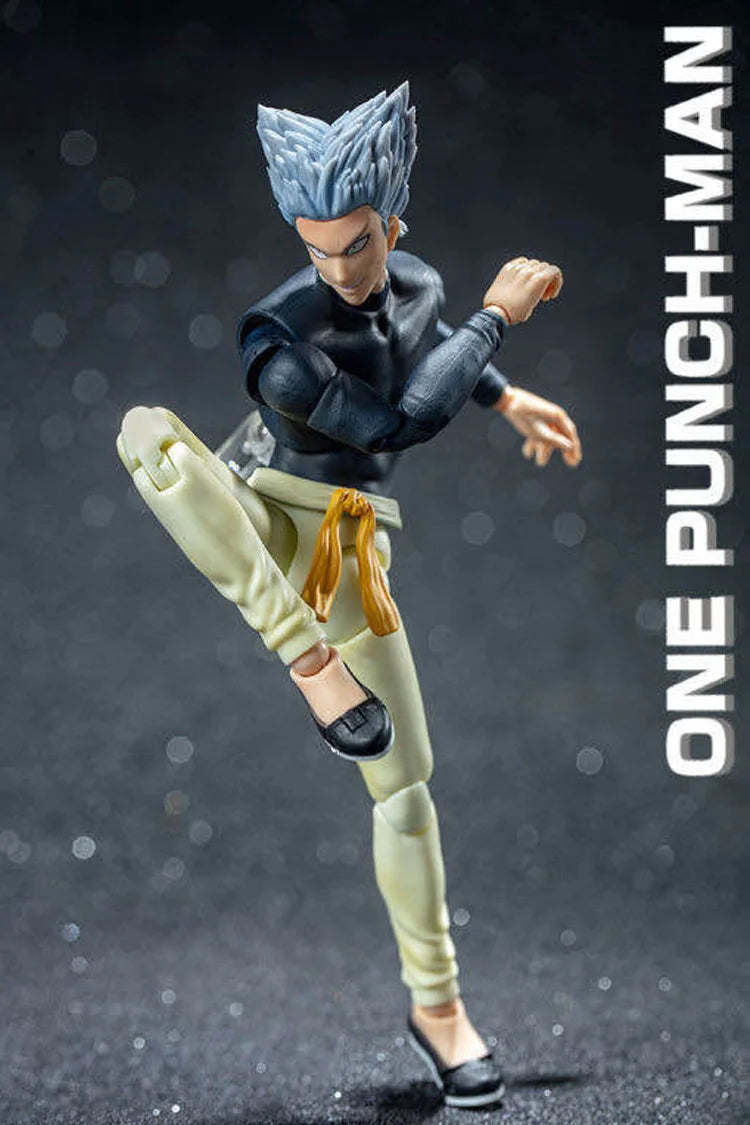 Anime-land Dasin/Great Toys/GT One Punch Man Saitama Genos Garou Sonic 1/12 14cm/5.5 inch SHF/S.H.F PVC Action Figure Model