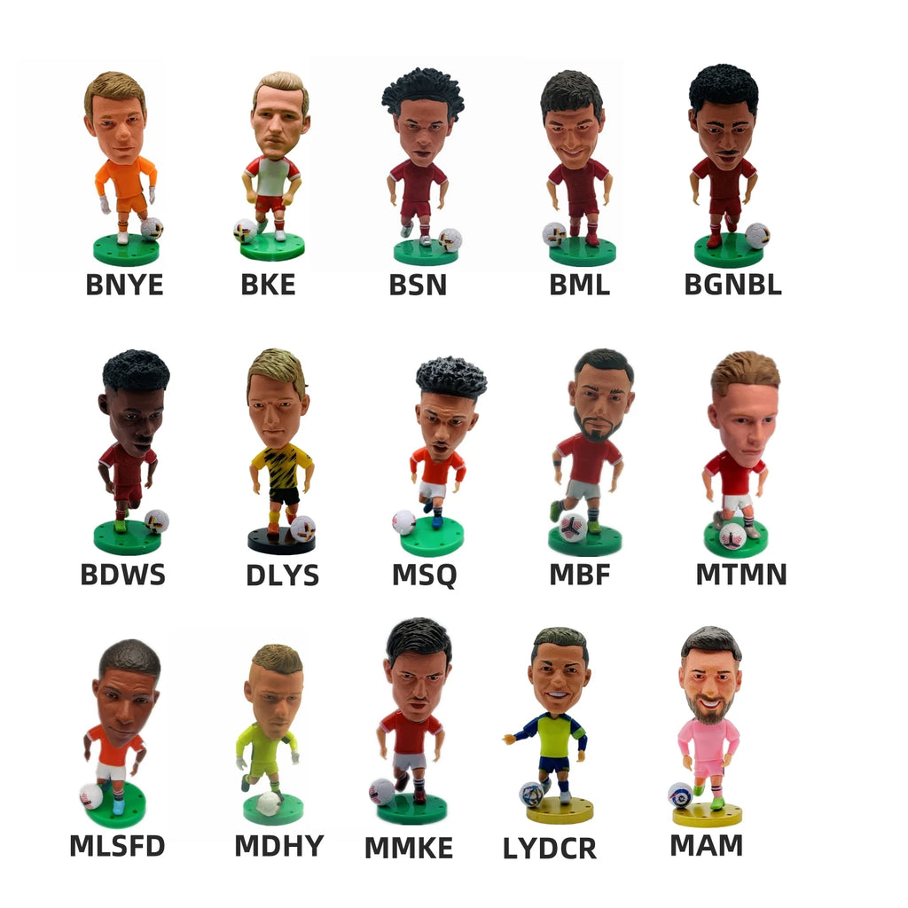2026 Soccerwe Soccer Player Action Figures Collectible Miniatures for Fans & Decor