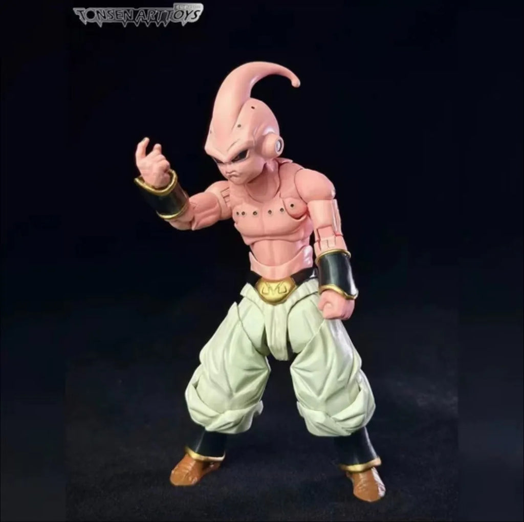 Genuine Dragon Ball Tonsenarttoys Custom S.H.Figuarts Shf Adolescent Malevolence Majin Buu Action Figures Model Birthday Gifts