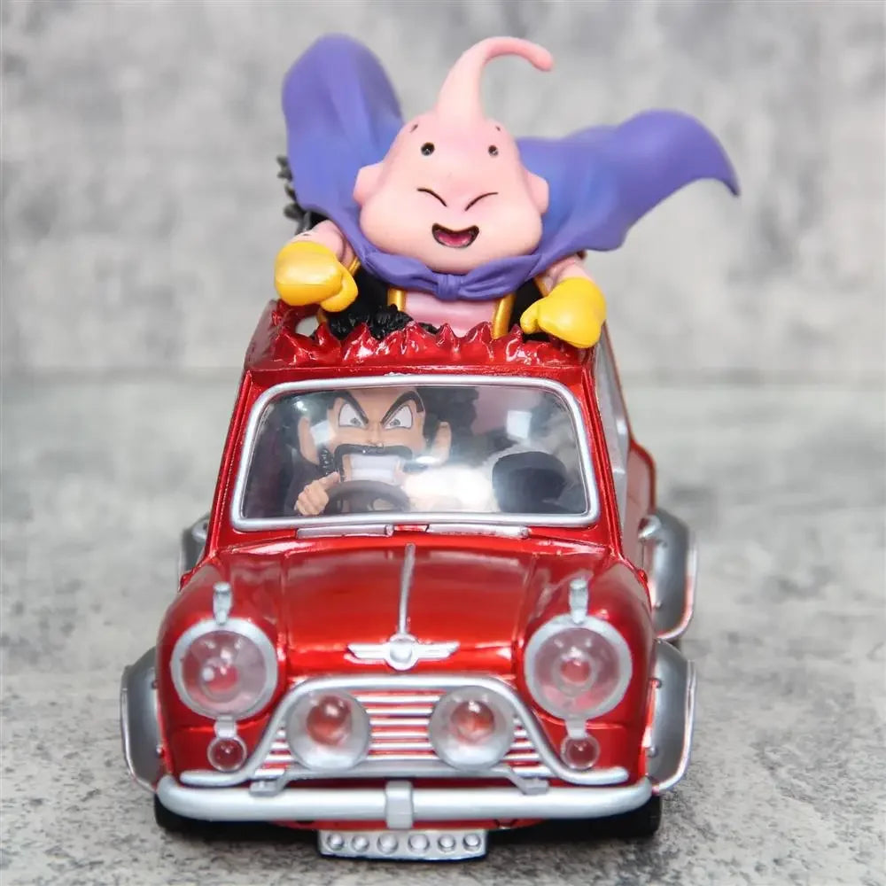 12cm Dragon Ball Z Fat Buu Anime Figures Majin Buu Figurine Mr. Satan Drive Car Pvc Statue Collectible Model Decoration Gift Toy