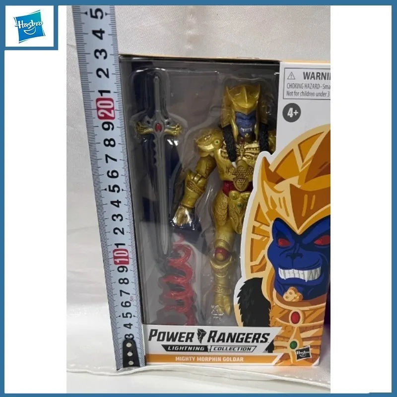 Hasbro Genuine Power Rangers Black Panger Mighty Morphin Goldar Action Figure Toys for Boys Girls Gift Collectible Ornaments