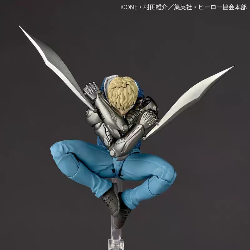 Kaiyodo Revoltech Amazing Yamaguchi One Punch Man Genos In Stock Anime Action Collection Figures Model Toys