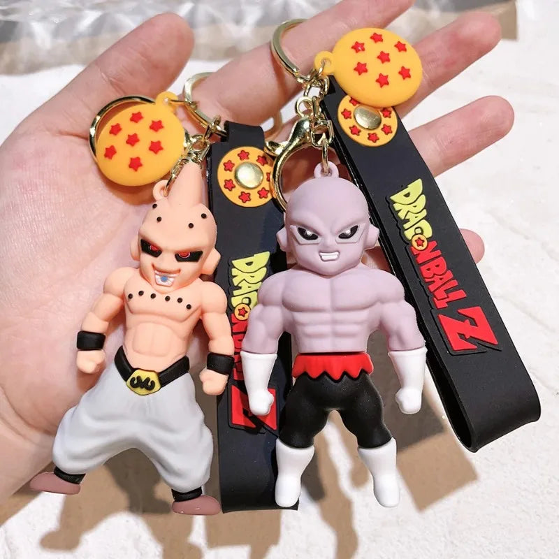 Dragon Ball Keychain Z Son Goku Vegeta Piccolo for Backpack Keyring Dragon Ball Cosplay Action Figures for Fans