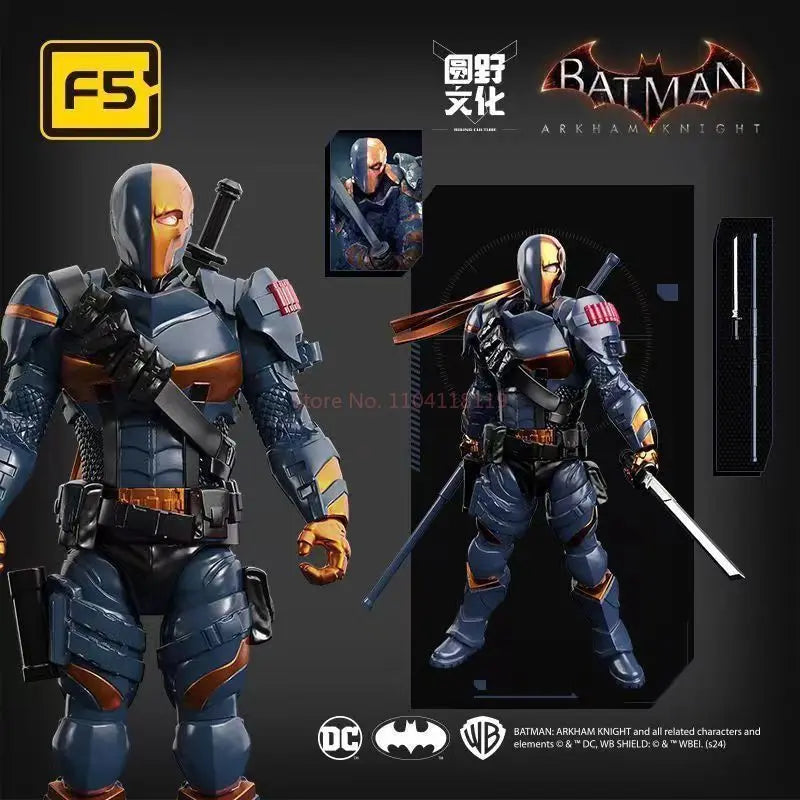 Batman Figure F5 Roundd Culture Batman Series Model Doll Arkham Knight Deathstroke Red Hood Desktop Model Toy Doll Festival Gift