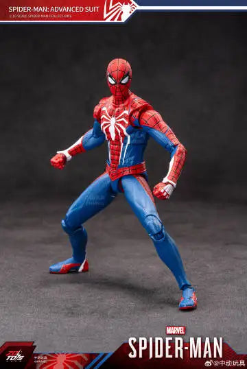 Marvel Avengers Spider-Man Speed Suit Action Figure Toy Display Case Poseable Model Figurine Collectible Birthday Gift