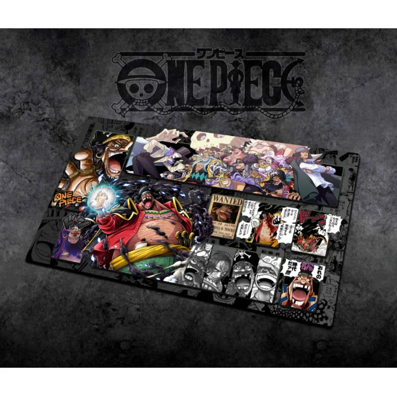 60*35cm Anime One Piece OPCG GAME Card PlayMat Comic Series New Four Emperors Teach Shankusu Buggy Luffy Chopper Collection Toys