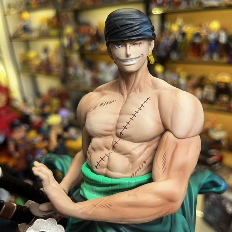 Hot 28cm  One Piece Jinshan Suolong Hand-Made Model Toy Creative Desktop Decoration Ornaments For Boys Holiday Gift