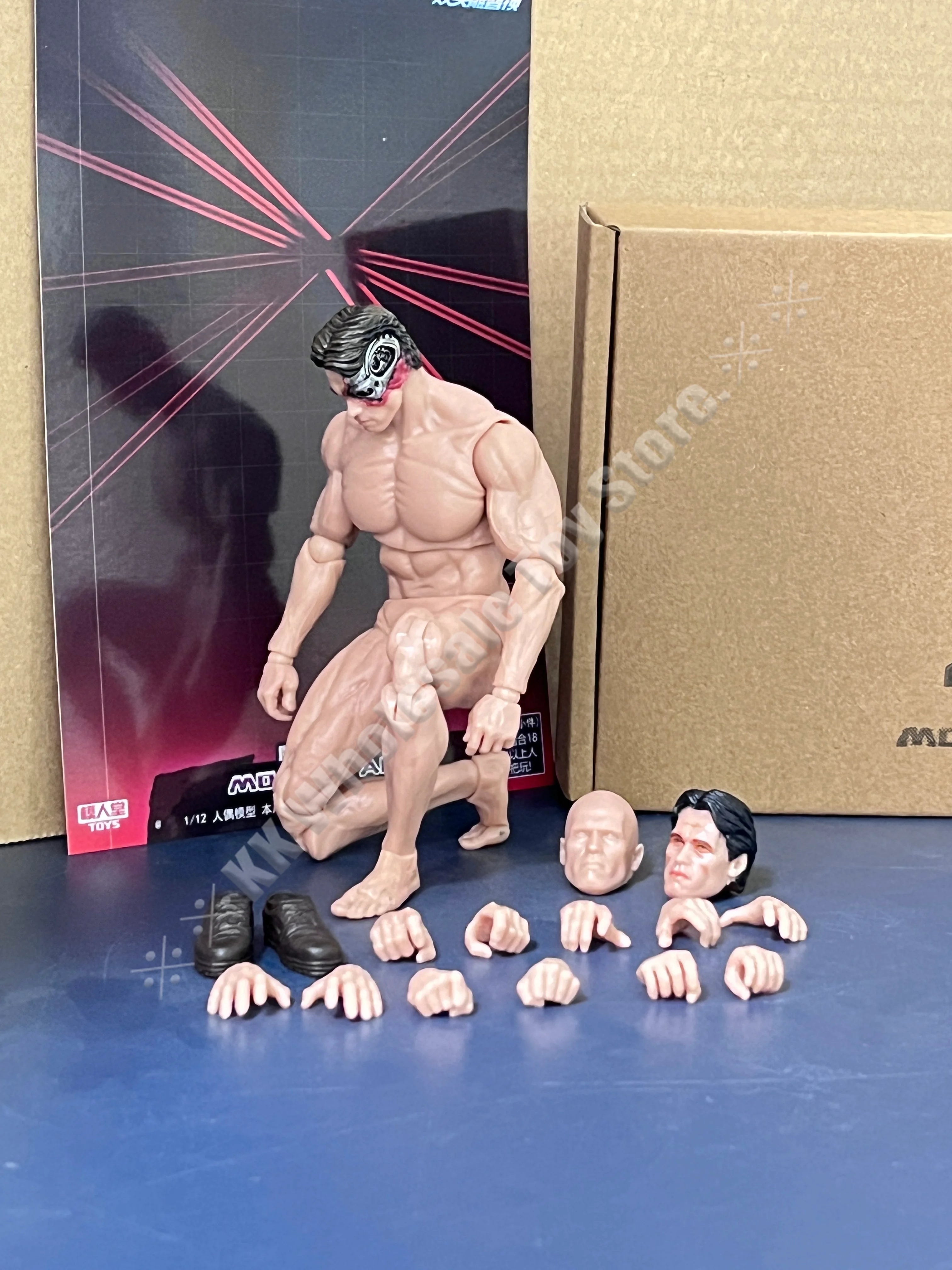 The Terminator T-800 T-850 Devilman 7 Inch Articulated Anime Action Figure Devil Muscle Man Model Collection Customized