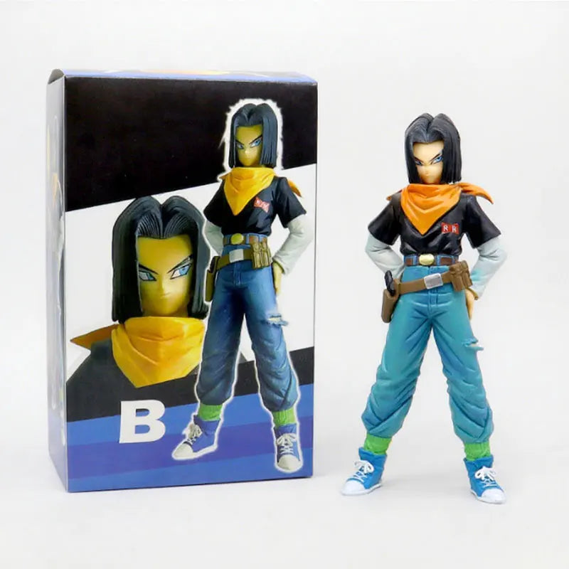 Anime Figurine Dragon Ball Z Android 17 18 Figure PVC Action Figures Statue Desktop Decoration Anime Peripheral Collection Toys
