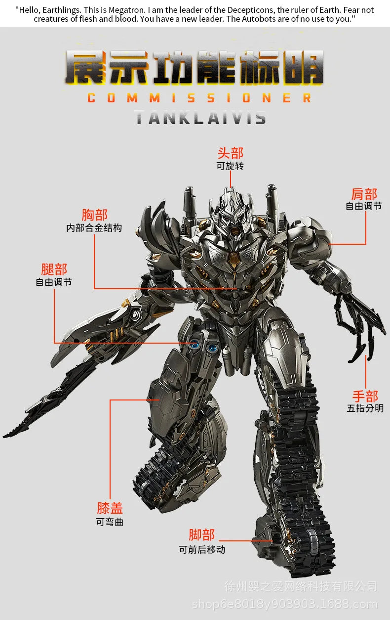 30cm Transformation Megatron Optimus Prime Bumblebee Deformation Movie G1 Anime Figure Action Figure Alloy Robot Mode Toys Gifts