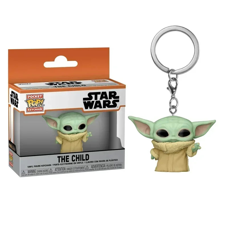 FUNKO Pop Star Wars Luke Skywalker Hera Sindula Asocapotan Laya IG-11 Chewbacca R2-D2 Darth Vader Assault Team Pocket Keychain