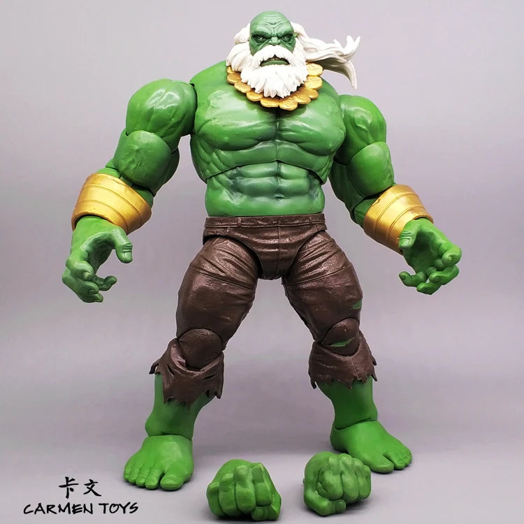 Hulk Figure Bruce Banner Action Figuras Movie The Avengers Maestro Figurine Model Ornament 20cm GK Statue Toys Gift for Kids