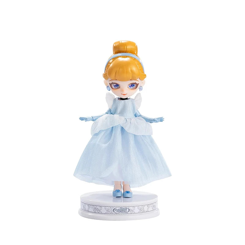 Disney Frozen Q Posket Action Figure Toys Cute Jointed Doll Elsa Snow White Belle Ariel Princess DIY Kids Girl Toy Birthday Gift