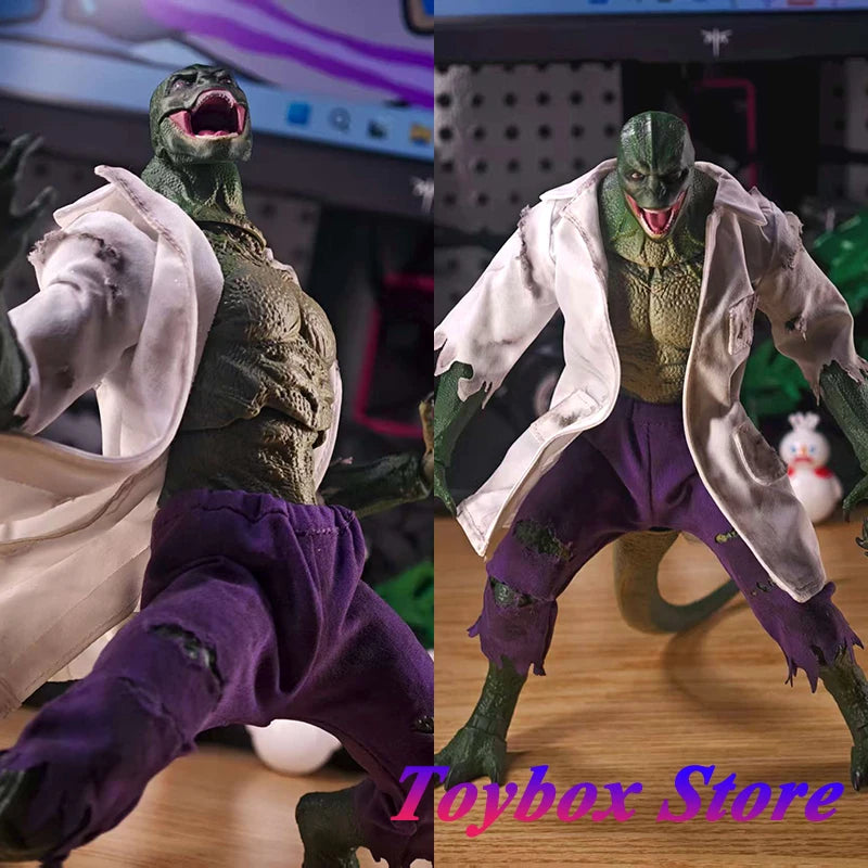 1/12 Scale Doc. Lizard Action Figure White Ripped Coat Purple Shorts Clothes Toys Accessory For 6" Ml Soldier Diy Decoration