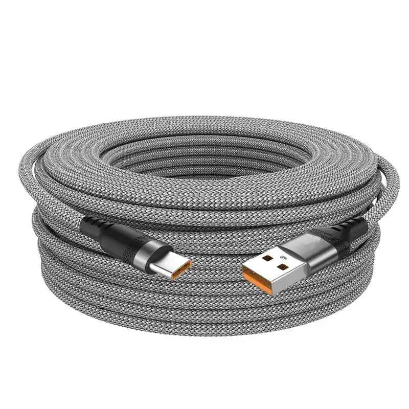 USB Type C Extended Cable Fast Charging For Samsung Xiaomi Huawei Realme OPPO Android Mobile Phone USB Data Cord 1M/2M/3M/5M/8M