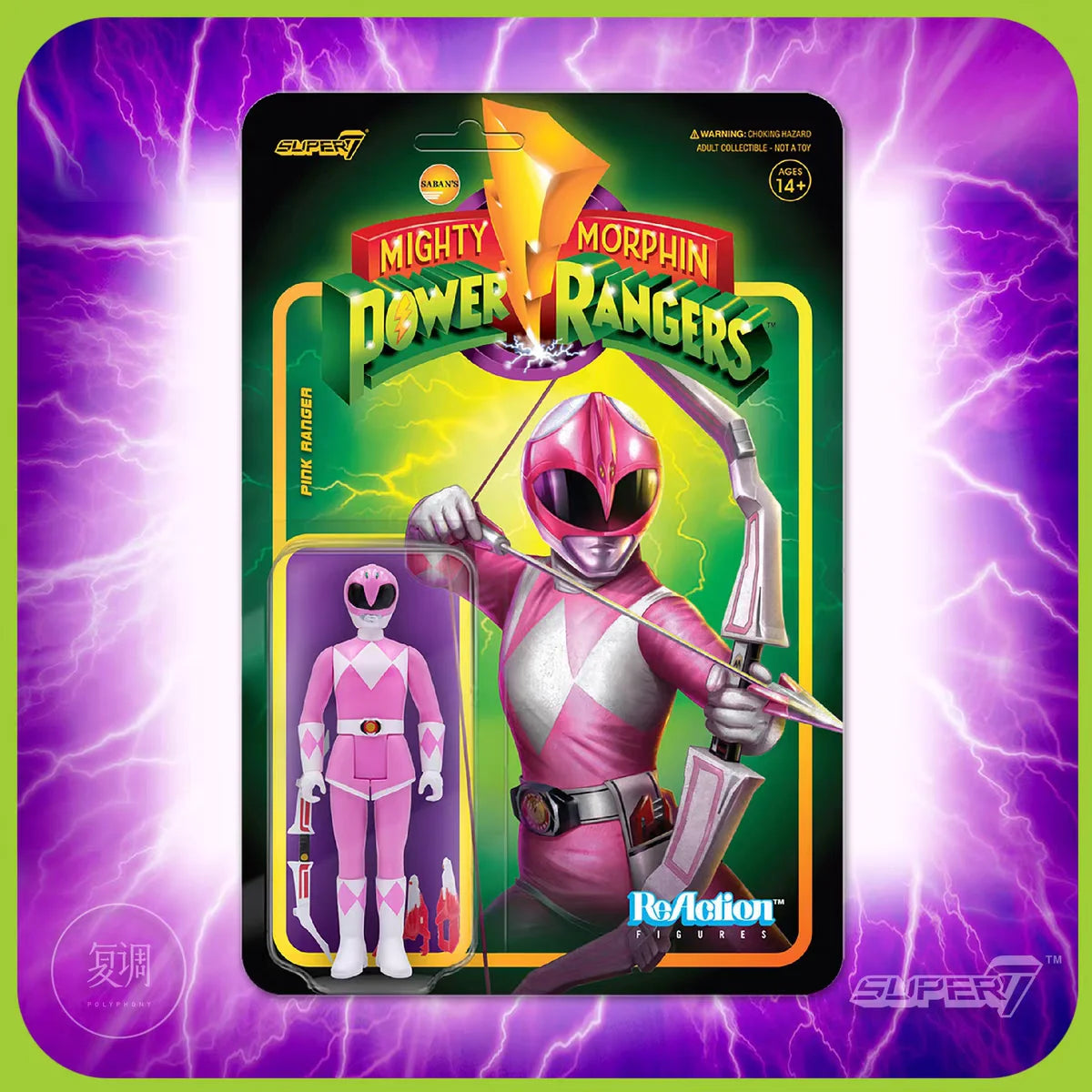 Super7 Mighty Morphin Power Rangers Carded Series 1 - Dragonzord, Red Ranger & Rita Repulsa Model Gift Set Toys