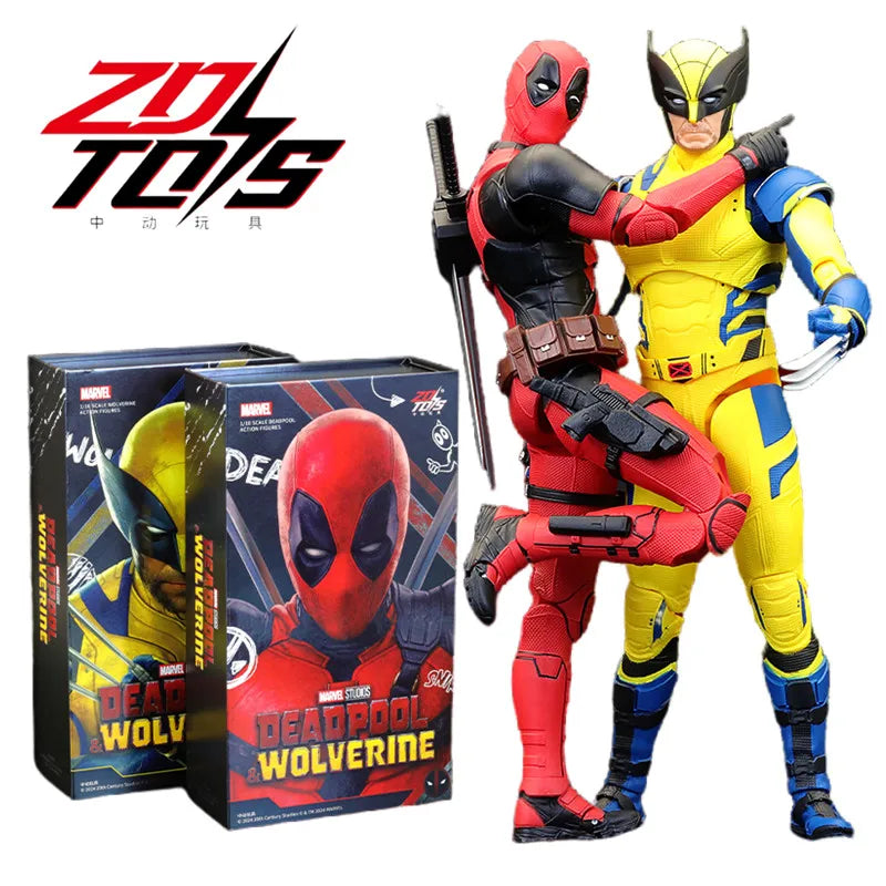 ZD Toys Deadpool & Wolverine Action figures Deadpool Boxed Wolverine Collection Adult Action Figures Kids Toy