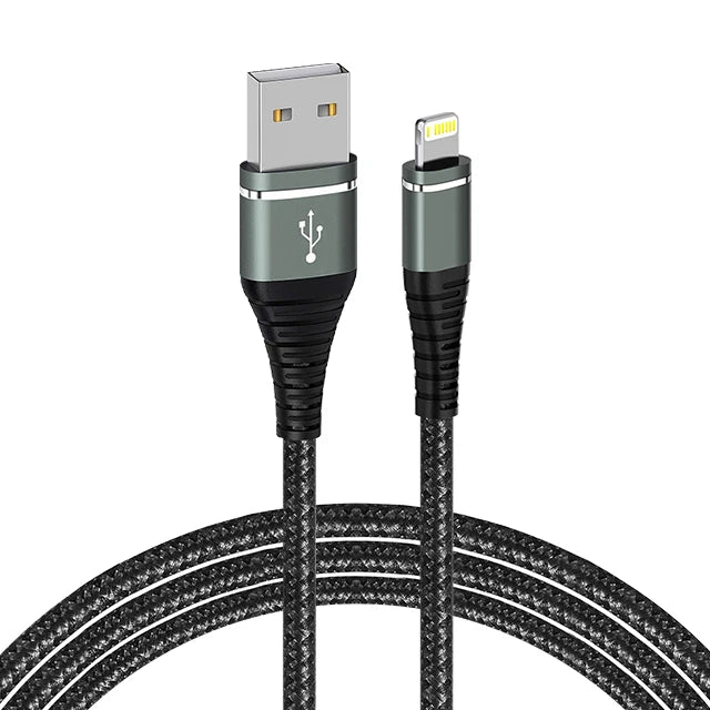 Lightning Cable USB Original Fast Charging Cord for Iphone 14 13 12 11 Pro Max XS X XR 7 8 6 Plus SE Nylon Braided Charger Cord