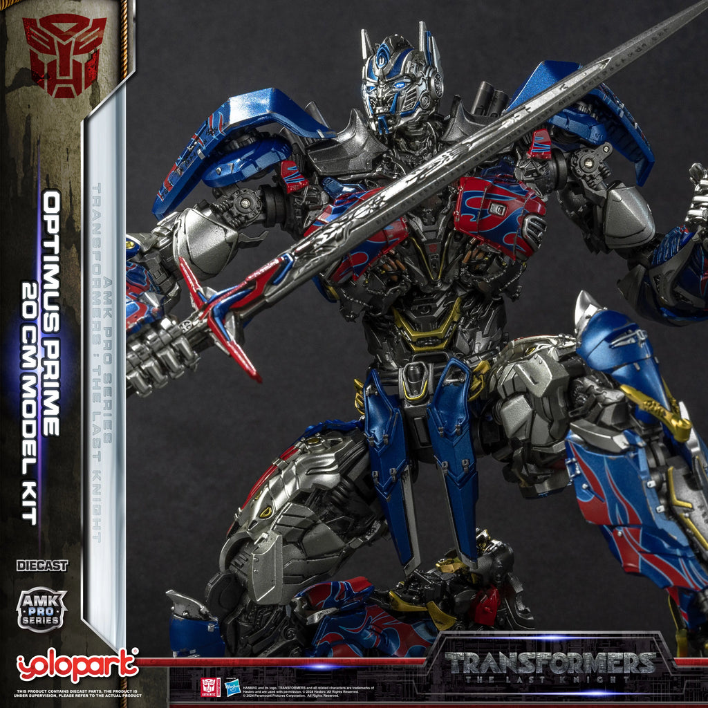 YOLOPARK Transformers Model: The Last Knight AMK PRO Series 20cm Optimus Prime Model Kit Action Figures Toy For Boy Men