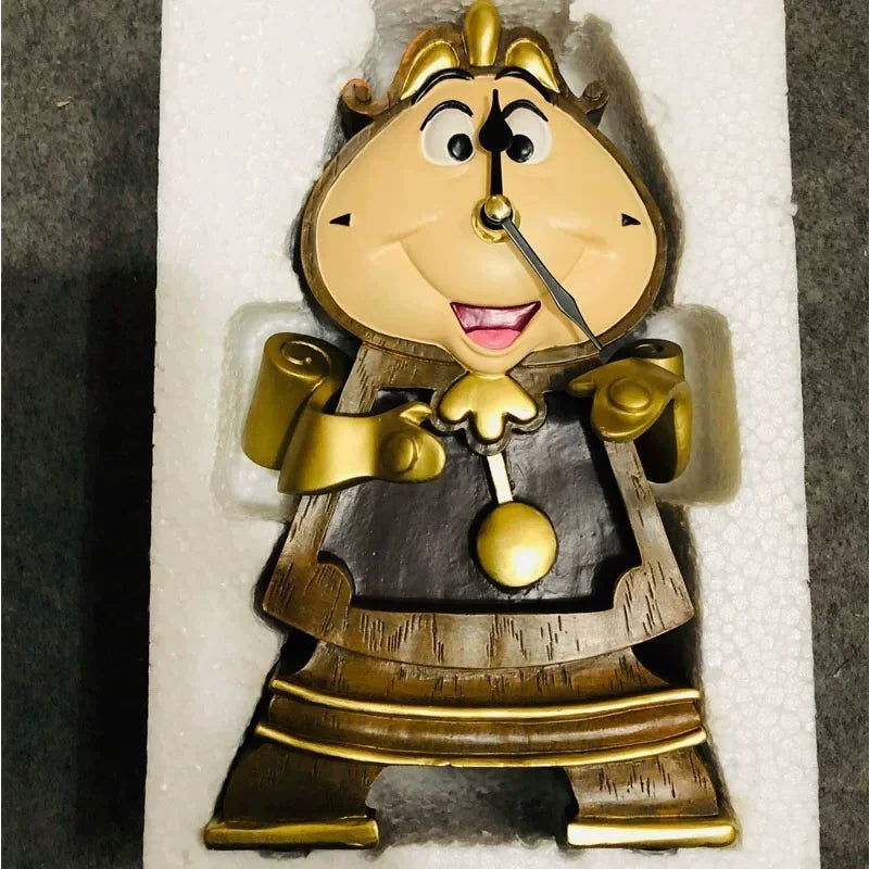 Disney Beauty And The Beast Cogsworth Mr Clock 24cm Action Figure Figurine Collection Decoration Toys Pvc Model Christmas Gifts