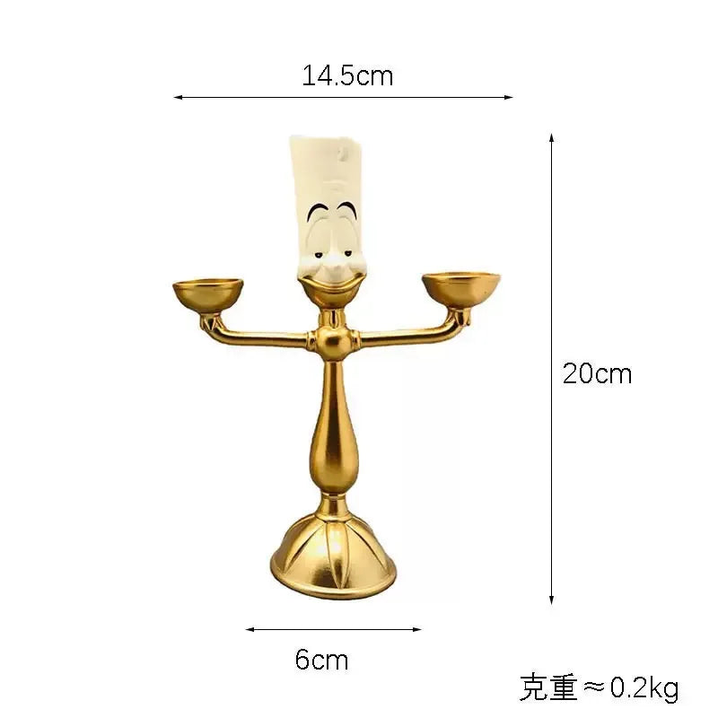 Disney Beauty And The Beast Cogsworth Mr Clock 24cm Action Figure Figurine Collection Decoration Toys Pvc Model Christmas Gifts