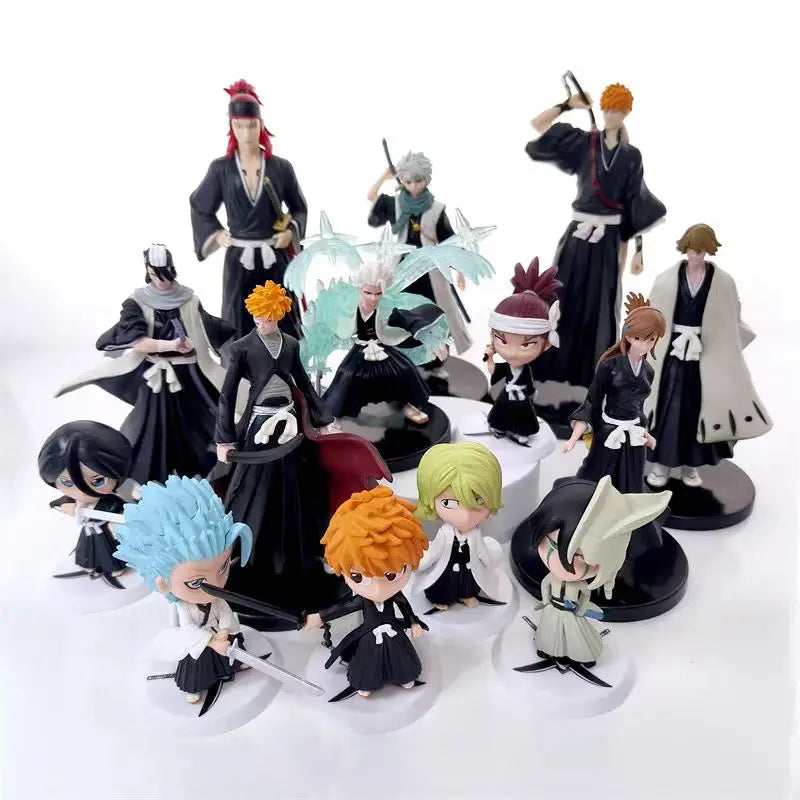 Bleach anime blind box mystery figure collection random character Ichigo Rukia Aizen Toshiro Byakuya collectible toy gift