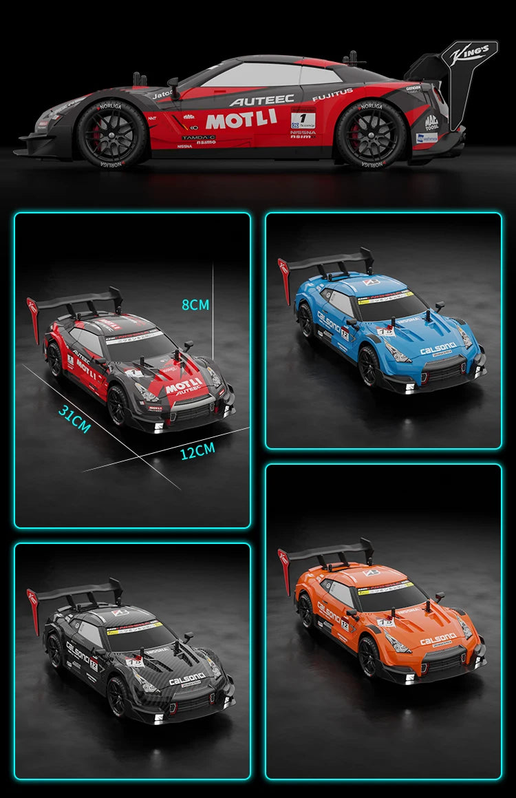 40KM/H Remote Control Car Rechargeabl Racing Drift Electric Graffiti RC Cars Birthday Toys for Boys