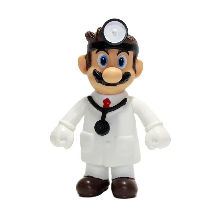 Super Mario Bros Cartoon Dolls Model Birthday Gift Anime Figures Luigi Yoshi Mario Creative Collectible Model Toys.*