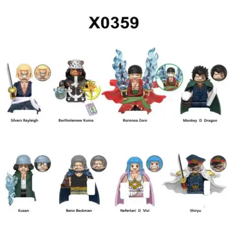 One Piece OP Luffy Sanji Zoro Nami Ace Monkey·D·Garp Anime Mini Man Figure