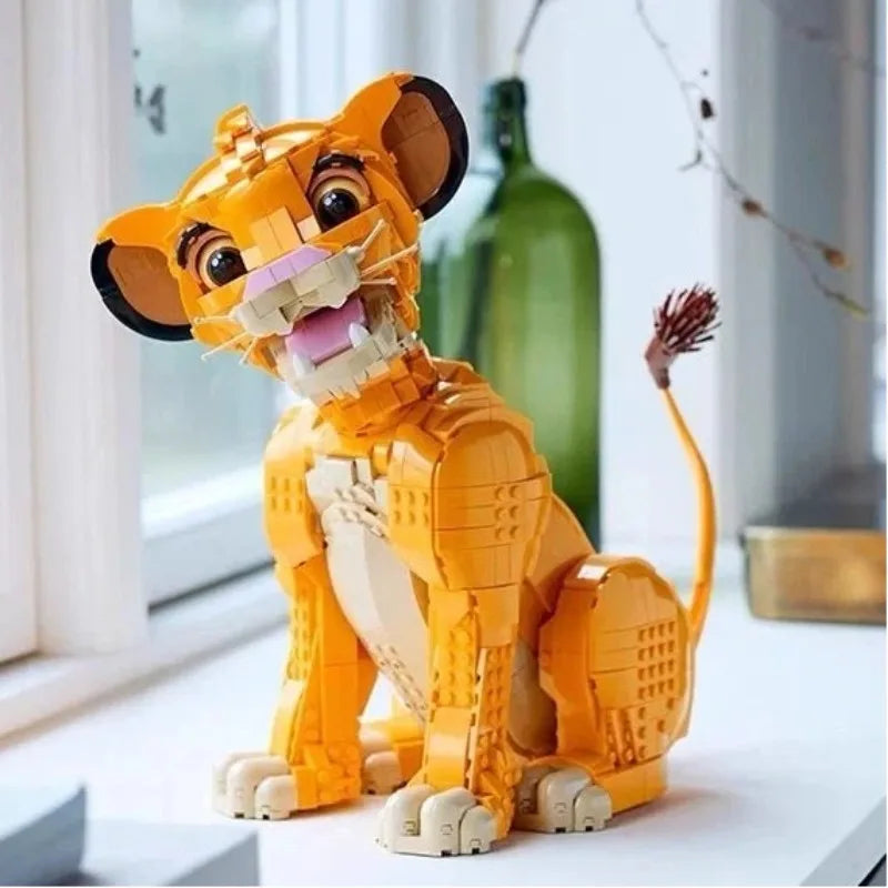Disney The Lion King Classic Movie Series 29cm Simba Model Building Blocks Children's Boys and Girls Toy Gift Set