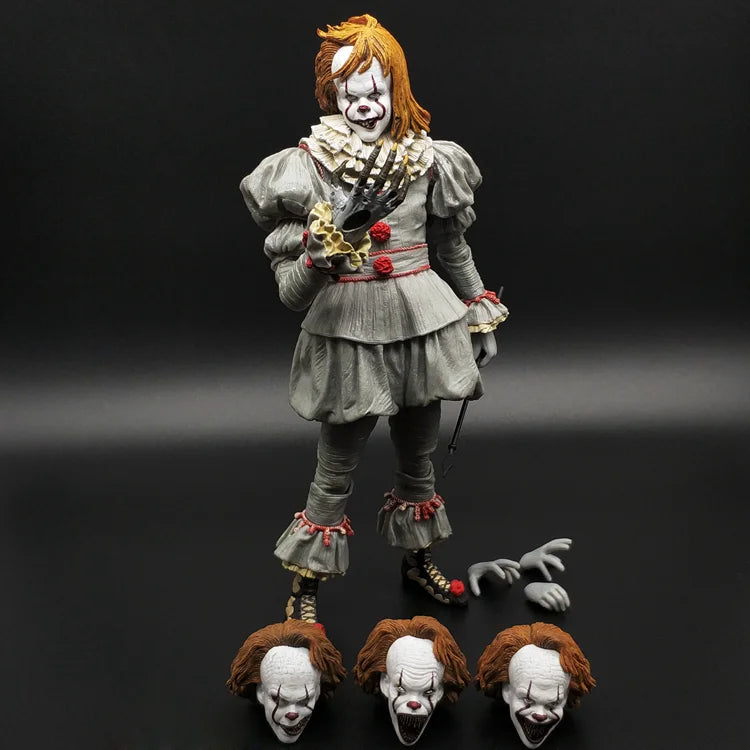 Neca Pennywise Joker Figure Stephen King'S It Pennywise Joker Clown Model Halloween Horror Toy Christmas Collect Hobbies Gifts