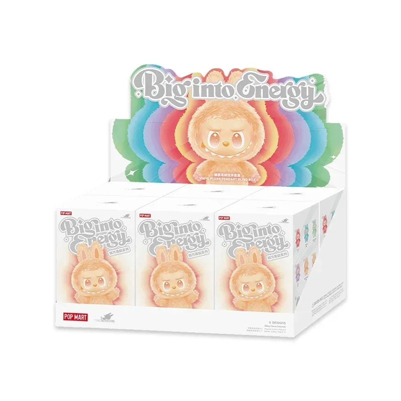 POP MART Labubu THE MONSTERS Big Into Energy Series Blind Box Vinyl Plush Doll Pendant Action Figure Collection Christmas Gift