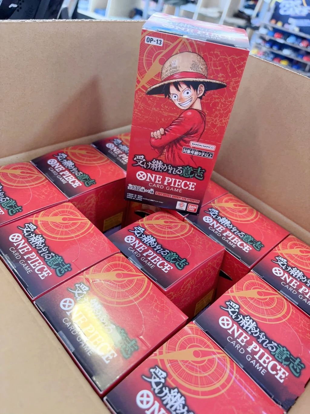 Bandai Genuine One Piece Card OPCG God Speed Fist Luffy Pirate Group Seven Japanese Sealed Card Collection Toys Gift