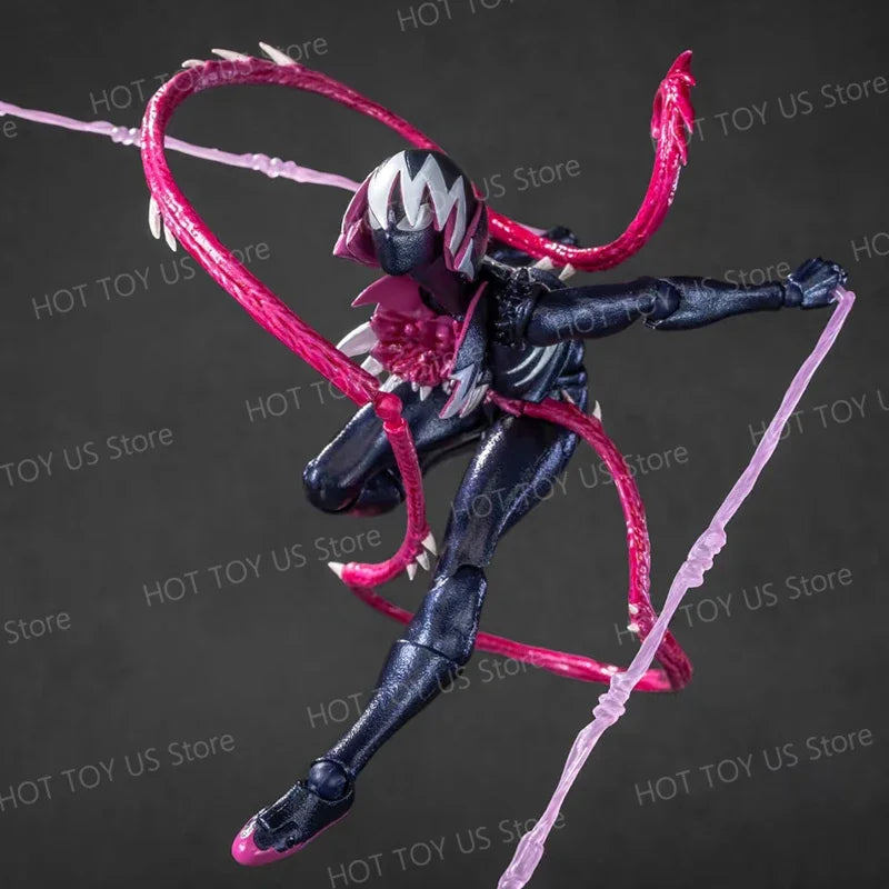 Venom Gwen Action Figures Anime Figurine Kaiyodo Amazing Yamaguchi Revoltech Statue Ko Model Gk Collection Kid Toy Gift