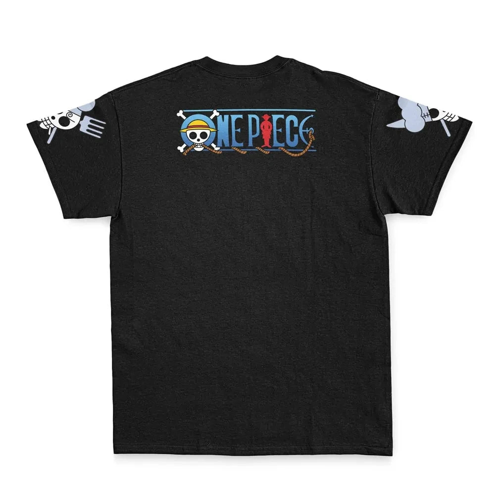 One Piece Men's and Women's T-shirt Vinsmoke Sanji Anime Tee Summer Spring New Boy's Short Sleeves Pullover Parent-child Outfits
